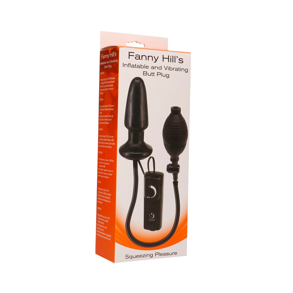 Inflatable Vibrating Butt Plug (Black) – Waterproof Vibrating Butt Plug > Anal Range > Vibrating Buttplugs