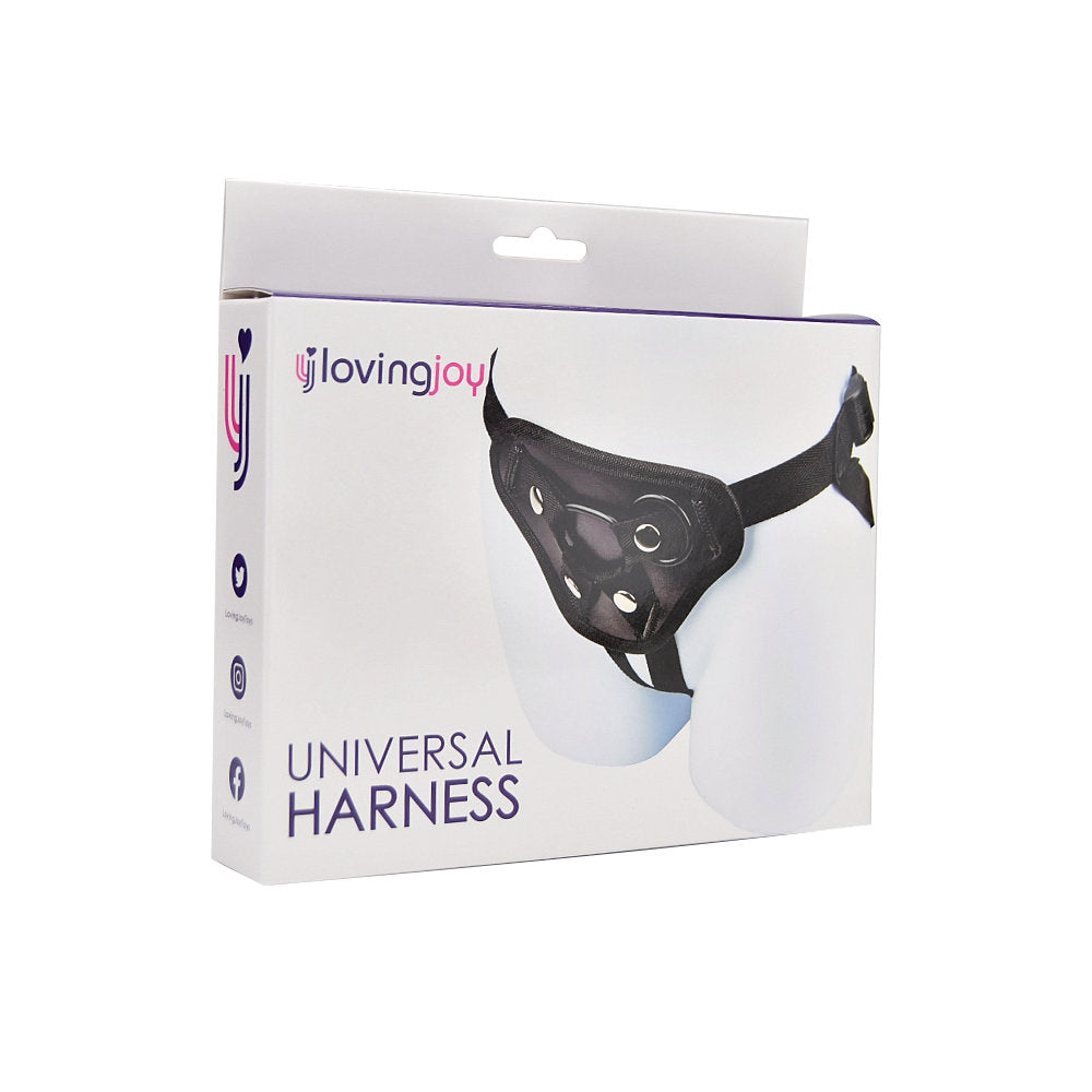 Loving Joy Universal Black Harness – Adjustable Strap-On Harness > Dildos > Strap On Harnesses