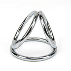 Bound to Please Triple Cock and Ball Ring – Rigid Metal Cock and Ball Ring > Cock Ring > Metal