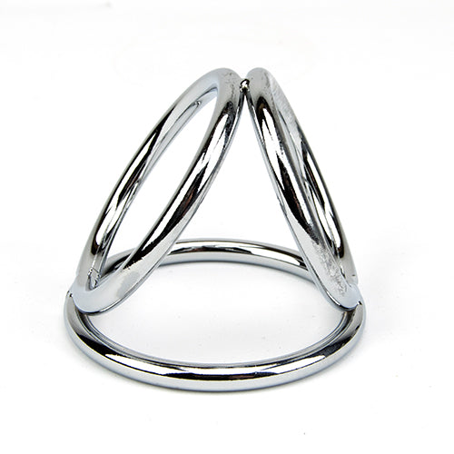 Bound to Please Triple Cock and Ball Ring – Rigid Metal Cock and Ball Ring > Cock Ring > Metal