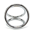 Bound to Please Triple Cock and Ball Ring – Rigid Metal Cock and Ball Ring > Cock Ring > Metal