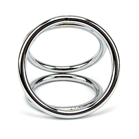 Bound to Please Triple Cock and Ball Ring – Rigid Metal Cock and Ball Ring COCK RINGS METAL