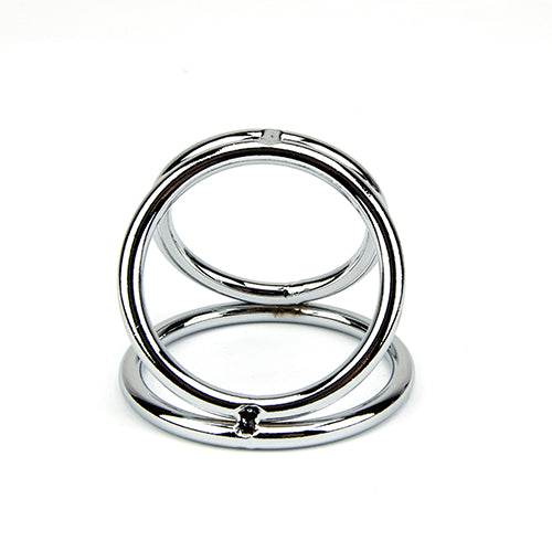 Bound to Please Triple Cock and Ball Ring – Rigid Metal Cock and Ball Ring Default Title > Cock Ring > Metal Main image