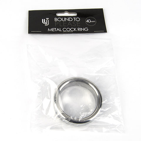 Bound to Please Metal Cock and Ball Ring 40mm – Rigid Metal Cock Ring COCK RINGS METAL