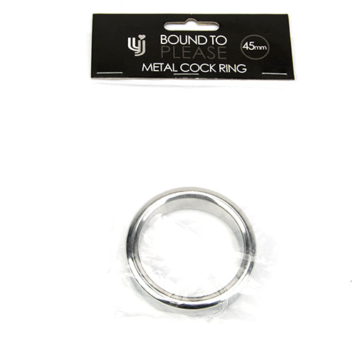 Bound to Please Metal Cock and Ball Ring 45mm – Rigid Metal Cock Ring COCK RINGS METAL