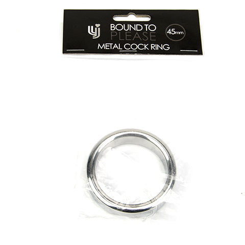 Bound to Please Metal Cock and Ball Ring 45mm – Rigid Metal Cock Ring COCK RINGS METAL