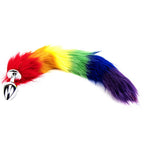 Furry Fantasy Rainbow Tail – Tear Drop Aluminum Alloy Butt Plug > Anal Range > Tail Butt Plugs