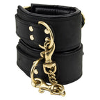 Bound Noir Nubuck Leather Slim Wrist Cuffs – High-Quality Leather Restraint Cuffs Default Title > Bondage Gear > Restraints