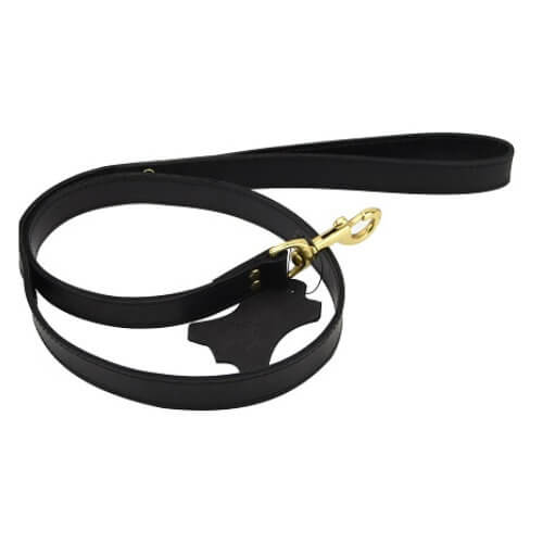 Bound Noir Nubuck Leather Leash (Black) – Durable Leather Restraint Leash Default Title > Bondage Gear > Collars