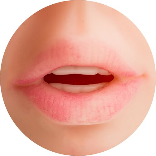 Loving Joy Real Feel Blow Job Stroker – Ultra-Realistic Blow Job Stroker with Soft Teeth and Tongue Strokers - Manual