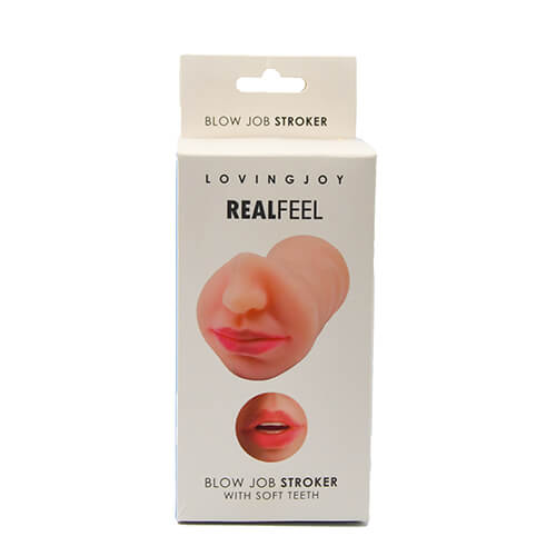 Loving Joy Real Feel Blow Job Stroker – 12cm Soft Teeth Stroker > Sex Toys For Men > Masturbators > Manual