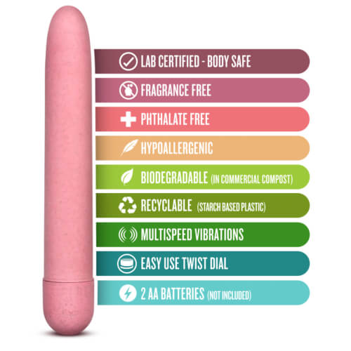 Gaia Eco (Pink) – Biodegradable Eco-Friendly Vibrator > Vibrators > Standard Vibrators