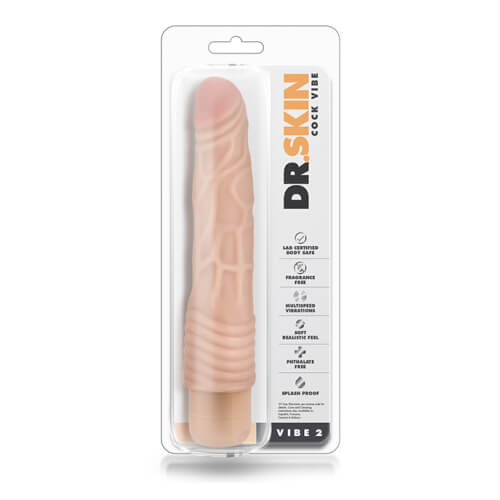 Dr Skin Cock Vibe 2 9 Inch Vibrating Realistic Cock Beige > Vibrators > Realistic Vibrators
