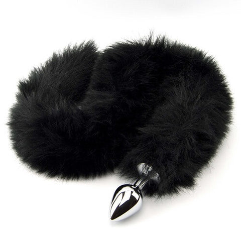 Furry Fantasy Black Panther Tail (Black) – Butt Plug with 30 Inch Tail, 8.2cm Length, 3.4cm Diameter Default Title Tails