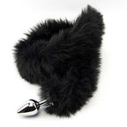 Furry Fantasy Black Panther Tail (Black) – Butt Plug with 30 Inch Tail, 8.2cm Length, 3.4cm Diameter > Anal Range > Tail Butt Plugs