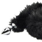 Furry Fantasy Black Panther Tail (Black) – Butt Plug with 30 Inch Tail, 8.2cm Length, 3.4cm Diameter > Anal Range > Tail Butt Plugs
