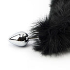 Furry Fantasy Black Panther Tail (Black) – Butt Plug with 30 Inch Tail, 8.2cm Length, 3.4cm Diameter > Anal Range > Tail Butt Plugs