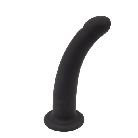 Loving Joy Curved 5 Inch Silicone Dildo with Suction Cup – Slimline Hypoallergenic Silicone Dildo Default Title Dongs Neutral