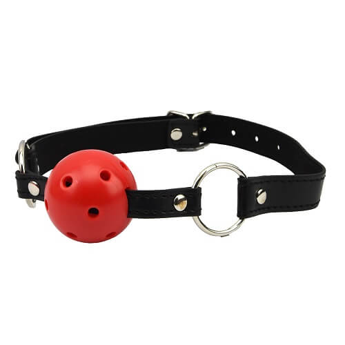 Bound to Please Breathable Ball Gag (Red) – Adjustable Breathable Ball Gag > Bondage Gear > Gags and Bits