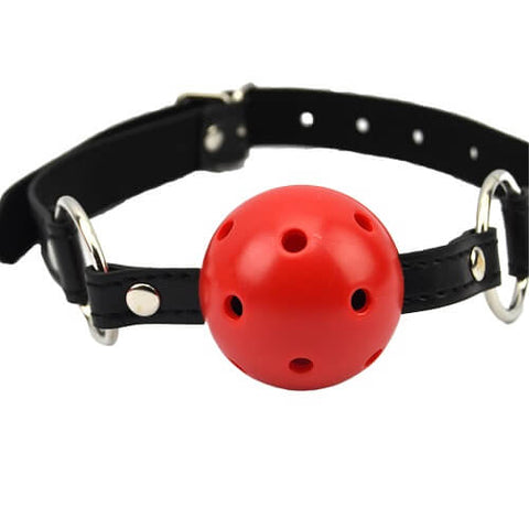 Bound to Please Breathable Ball Gag (Red) – Adjustable Breathable Ball Gag > Bondage Gear > Gags and Bits