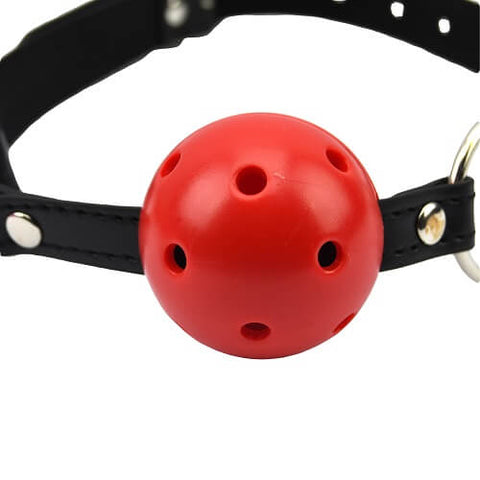 Bound to Please Breathable Ball Gag (Red) – Adjustable Breathable Ball Gag > Bondage Gear > Gags and Bits