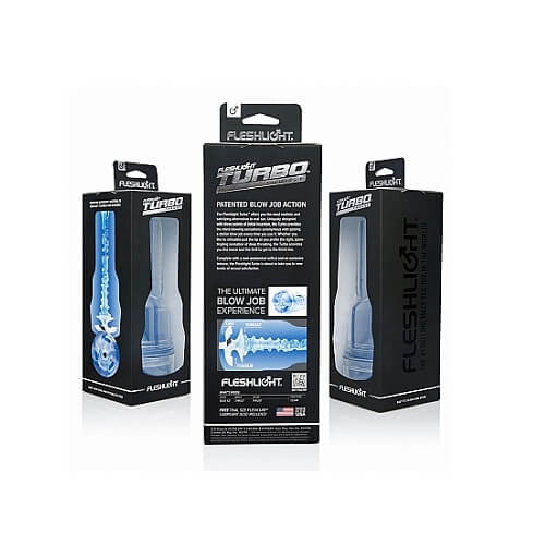 Fleshlight Turbo Thrust Blue Ice – Realistic Feel Male Masturbator Sleeve > Sex Toys For Men > Masturbators > Manual