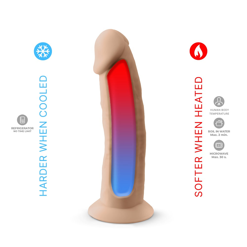 Silexd 8 Inch Model II Liquid Silicone Dildo in Flesh Secondary image