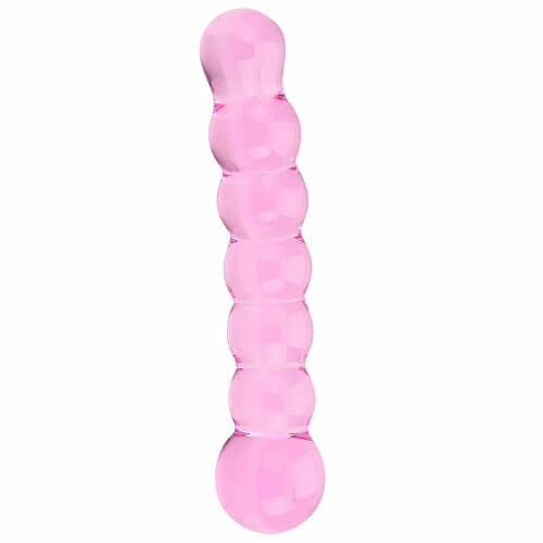 Spectrum Ribbed Glass Dildo 6.9 Inches Long and 1.7 Inches Diameter – Hypoallergenic Glass Dildo Default Title DONGS Glass