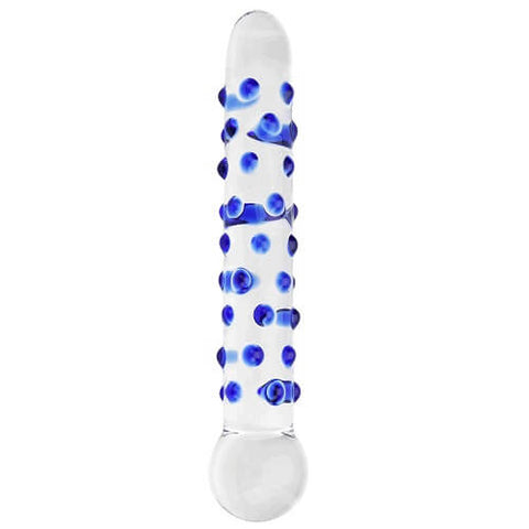 Loving Joy Spectrum Nubby Textured Glass Dildo – Hypoallergenic 18cm Length 2cm Diameter Dildo Default Title DONGS Glass