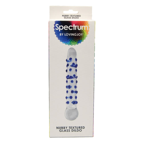 Loving Joy Spectrum Nubby Textured Glass Dildo – Hypoallergenic 18cm Length 2cm Diameter Dildo > Glass > Dildos