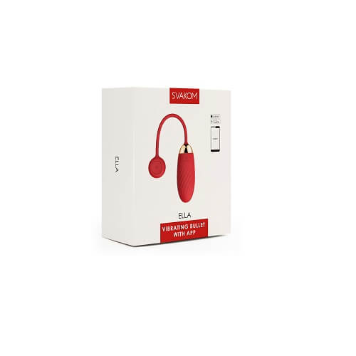 Svakom Ella (Red) – App Controlled Waterproof Silicone Vibrating Egg EGGS