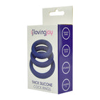 Loving Joy Thick Silicone Cock Rings 3 Pack – Comfortable Stretchy Silicone Cock Rings > Cock Ring > Sets