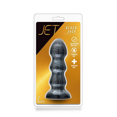 Jet Black Jack Carbon Metallic Black 7 Inch Anal Plug > Anal Range > Butt Plugs