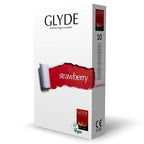 Glyde Ultra (Red, Strawberry Flavour) – Vegan Lubricated Condoms 10 Pack > Essentials > Condoms