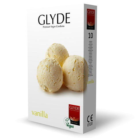 Glyde Ultra (Vanilla) – Vegan Flavored Condoms 10 Pack Condoms
