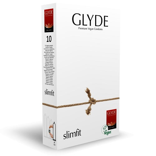 Glyde Ultra Slimfit (Natural) – Vegan Condom 49mm Width 170mm Length 10 Pack Default Title > Essentials > Condoms