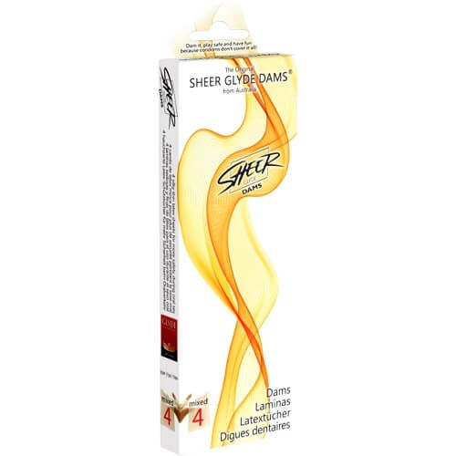 Sheer Glyde Vegan Dams Wildberry Flavour 4 Pack – Barrier Latex Sheets > Essentials > Condoms