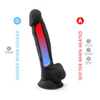 Silexd 7 Inch Model 1 Black - Dildo with Balls > Dildos > Realistic Dildos