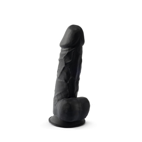 Silexd 8.5 Inch Black Realistic Dual Density Silicone Dildo with Suction Cup Base Default Title > Dildos > Realistic Dildos