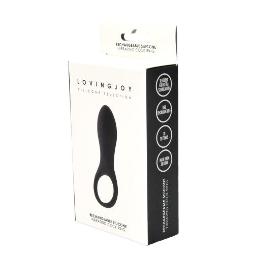 Loving Joy Rechargeable Silicone Vibrating Cock Ring – USB Rechargeable Silicone Cock Ring > Cock Ring > Vibrating
