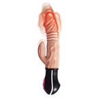 Realistic Warming and Thrusting Vibrator – Dual Motor 9.5 Inch Dildo > Vibrators > Ladies > Rabbit Multi