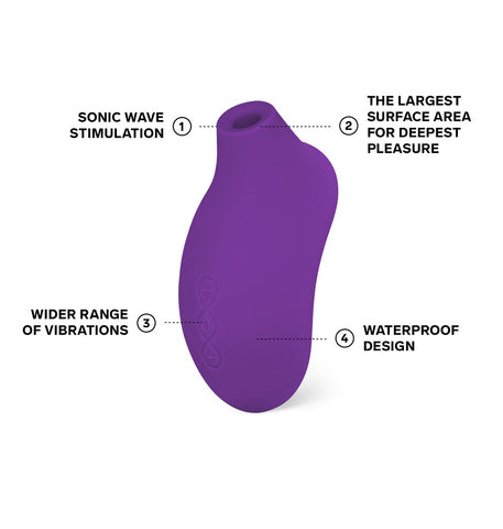 Lelo Sona 2 Purple Clitoral Vibrator Air Pulsation