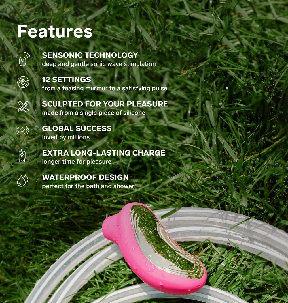 Lelo Sona 2 Purple Clitoral Vibrator Air Pulsation