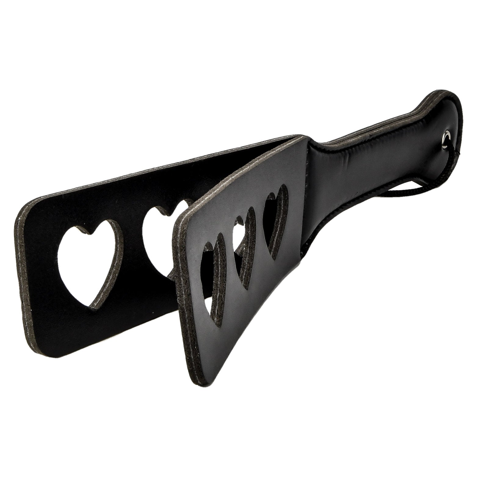 Bound to Please Heart Slapper Paddle – Padded Vegan Leather Paddle Whips