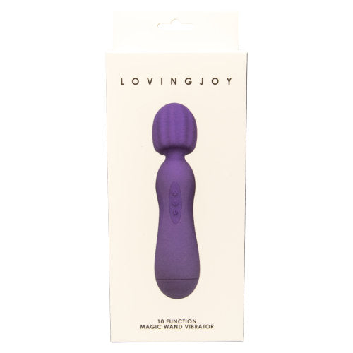 Loving Joy 10 Function Magic Wand Vibrator Purple Playtime