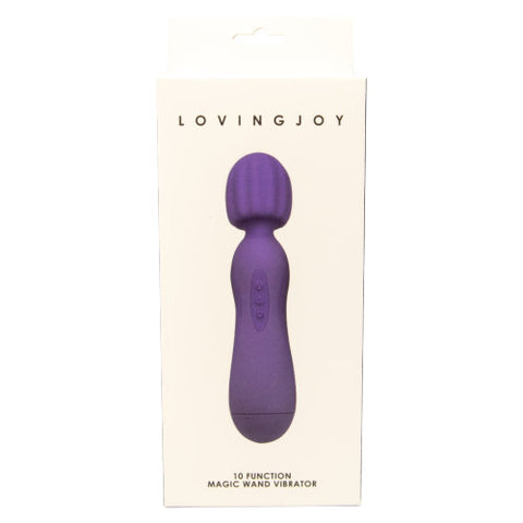 Loving Joy 10 Function Magic Wand Vibrator Purple Playtime