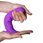 Adrien Lastic Hitsens 3 Purple Silicone Dildo 7 Inch with Suction Cup > Dildos > Neutral Dildos