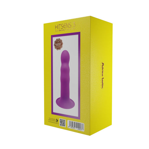 Adrien Lastic Hitsens 3 Purple Silicone Dildo 7 Inch with Suction Cup DONGS