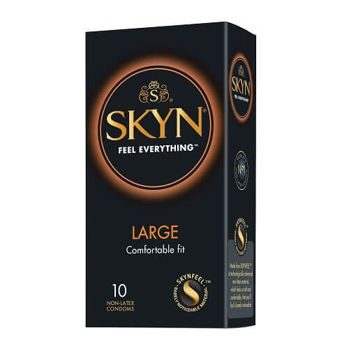 Skyn Large Non Latex Condoms (Natural Color) – 10 Pack Secondary image