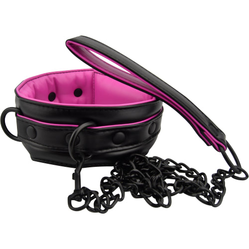Bound to Please Padded Collar and Leash Set – Comfortable Bondage Kit Default Title > Bondage Gear > Collars & Leashes Main image